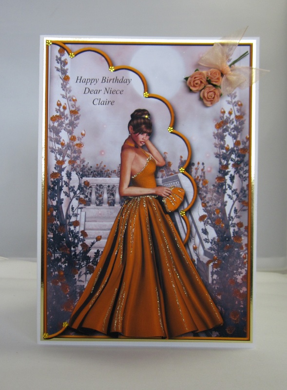 Elegant Lady Birthday Card 1 (layered)